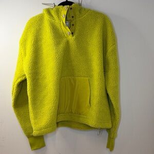 Bright Yellow Fleece Pullover